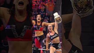 Ronda Rousey and Shayna Baszler are the NEW WWE Women’s Tag Team Champions [upl. by Nalyd]