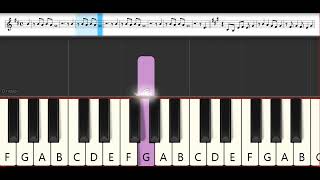 Kekkaishi Opening 1  Sha la la  AYAKASHI NIGHT  Uura Saeka  Melodica  Not Pianika  Tutorial [upl. by Blondy964]