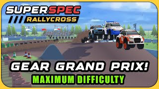 SuperSpec Rallycross Game 3 Gear Grand Prix On Max Difficulty [upl. by Orlosky]