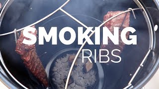 Ribs on the Barrel House BBQ Cooker [upl. by Atterrol]