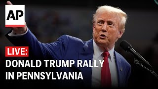 LIVE Donald Trump rally in Oaks Pennsylvania [upl. by Canty]