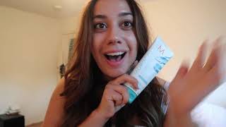 aquamarine moroccan oil depositing mask on brown hair REVIEW 2023 [upl. by Mccoy744]