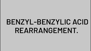 BENZILBENZYLIC ACID REARRANGEMENT✨💯chemistryscienceiitneetrpscmppscchemicalreactioncsirnet [upl. by Zerk]