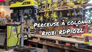 RYOBI PERCEUSE A COLONNE RDP102L  Tests et présentation [upl. by Shaylah]