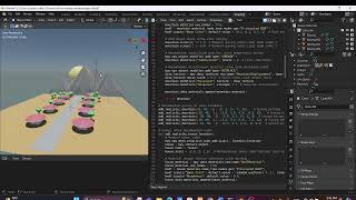 Scripting python Pemandangan 3D  Blender 3D [upl. by Amsden]