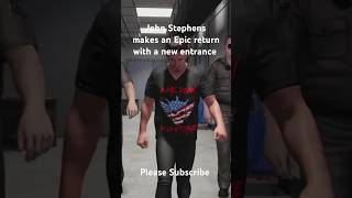 John Stephens makes an Epic return with a new entrance wwewrestler wwe WWE wwe2k24 wrestling [upl. by Enawd]