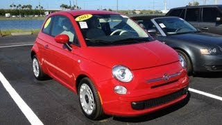 2012 Fiat 500 Start Up Quick Tour amp Rev With Exhaust View  1K Sleepy Bee [upl. by Elleinet]