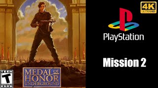 Medal Of Honor Underground  Mission 2 Gameplay walkthrough  4K 60ᶠᵖˢ [upl. by Nashom530]