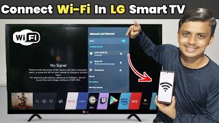 How to connect WiFi in LG tv  LG tv me wifi kaise connect kare  Connect WiFi in lg smart TV [upl. by Alabaster]