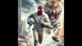 SpiderMan and the Cat Dippin from the Tiger Chase [upl. by Alaj102]