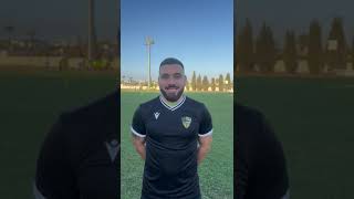 MINI INTERVIEW OF OUR TEAM MANAGER DIMITRIS KOUMIS FOR THE GAME AGAINST OLYMPIACOS NICOSIA FC [upl. by Trask]