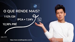 O que dá mais na Renda Fixa 2024 Prefixado CDISelic ou IPCA → 06062024  Vídeo 131 [upl. by Ilene]