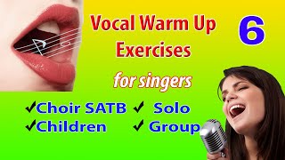 Vocalization 6  Vocal Warm ups  Voice Lesson  Choir Vocalization [upl. by Robena616]