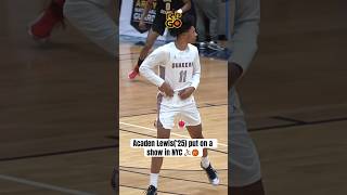 Acaden Lewis‘25 put on a show in NYC ⛹🏽🏀 highschoolbasketball basketball hoops [upl. by Ahsaele]