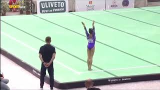 Giulia Perotti 🇮🇹  HUGE 13800 Floor Junior  Corpo libero  Terza Prova Serie A1 2024 [upl. by Armallas]