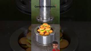 Burgers candys vs hydraulic press 🔥🔥shorts shortfeed satisfying [upl. by Tarfe]