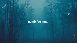 numb feelings [upl. by Nnylcaj]