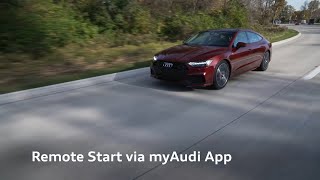 Audi Tech Tutorial Remote Start via myAudi App [upl. by Nnire]