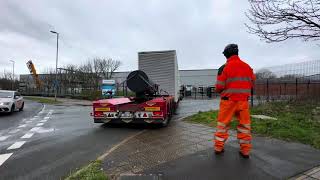 Aylward Heavy Haulage  delivery of a generator set in Manchester [upl. by Atterol]