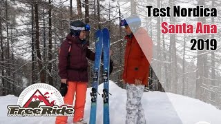 Test skis Nordica Santa Ana 2019 [upl. by Willner]