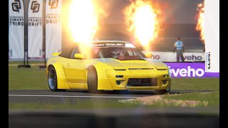 Championnat de France Val dArgenton 2024  VDC Nissan Silvia RPS13 Public 40 [upl. by Amargo]