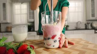 Make easy healthy smoothies with a bamix handheld processor [upl. by Kcirdef]