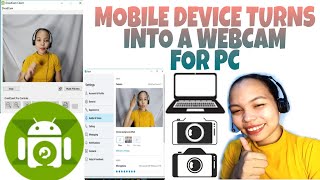 DROIDCAM APP  How to use Smartphone as a Webcam for PC using Droidcam Wireless Webcam App [upl. by Metabel834]