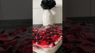 No bake Kuchen 🫐🍓 shorts dessert foodlover food youtubeshorts shortvideo fyp video cake [upl. by Laurette]