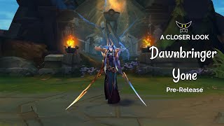 Dawnbringer Yone Legendary Skin PreRelease [upl. by Adialeda]