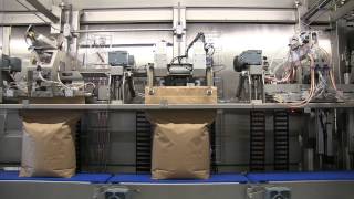 Automatic Bagging Machine with BottomUp Filler OMLH1 BF Series [upl. by Towill]