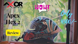 Axor Apex Helmet Review  Best helmets under 5000  best budget helmet 2023  Best Design👌🏻 [upl. by Lledualc]