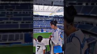 Georgina Rodriguez visiting the great Bernabeu shorts cr fashion georgina [upl. by Griffy]