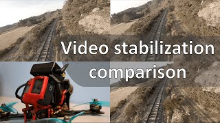 Stabilization comparison  SteadXP vs Gyroflow vs ReelSteadyGo V2 [upl. by Lleral]