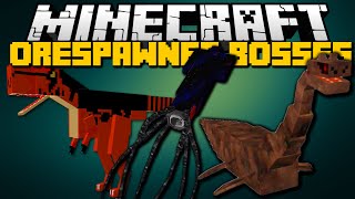 Minecraft ORESPAWN BOSSES MOD King Bosses The Princess Giant Worms Ep 6  Mod Showcase [upl. by Adnalro]