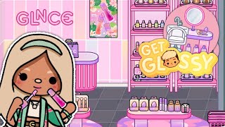 New Glossy Furniture Pack SKINCARE  MAKEUP  with voice  Toca Boca New Update [upl. by Melina529]