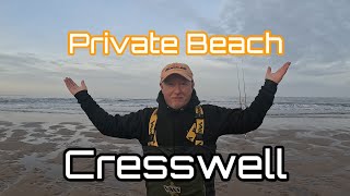 Northumberland  Private Beach  Cresswell  Cod Fishing [upl. by Upali]