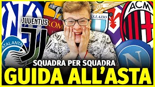 📝 GUIDA ALL’ASTA DEL FANTACALCIO 202324 SQUADRA PER SQUADRA [upl. by Sardse947]