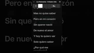 Los Temerarios  Si Quiero Volver Karaoke Desvocalizado [upl. by Nilyram785]