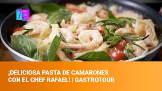 ¡Deliciosa Pasta de Camarones con el Chef Rafael 🍤🍝  GastroTour [upl. by Amador]