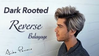 Dark Rooted Reverse Balayage  HAIR MAKEOVER  ARIBA PERVAIZ [upl. by Rechaba]