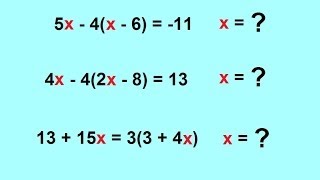 Algebra  Solving Linear Equations With One Variable  2 of 6 [upl. by Creigh]