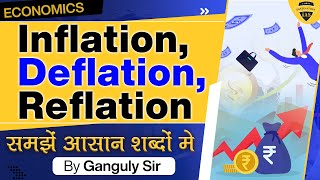 Reflation vs Disinflation vs Deflation vs Inflation  Indian Economy for UPSC  By Ganguly Sir [upl. by Salot987]