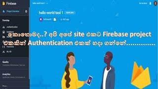 how to Firebase Authentication in our web site Sinhalen [upl. by Allen608]