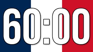 Minuterie 60 minutes  minuteur parfait  compte à rebours [upl. by Ttoile]