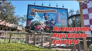 The Barnstormer  Featuring the Great Goofini  Ride POV 4K  Walt Disney World Magic Kingdom [upl. by Anirrak]