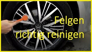 Alufelgen reinigen  Bremsstaub effektiv entfernen  Felgen sauber machen reinigen [upl. by Stallworth]