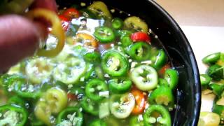 How to Make Sliced Pickled Garden Jalapenos [upl. by Genesia]