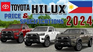 Toyota Hilux Price and Specifications 2024 [upl. by Alcus162]