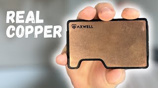 Ridge Competitor The Axwell Stonewashed Copper Wallet Review [upl. by Copland665]