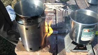 Hobo Stove vs Esbit quotTommyquot Stove with Trioxane Fuel Tabs [upl. by Lucas]